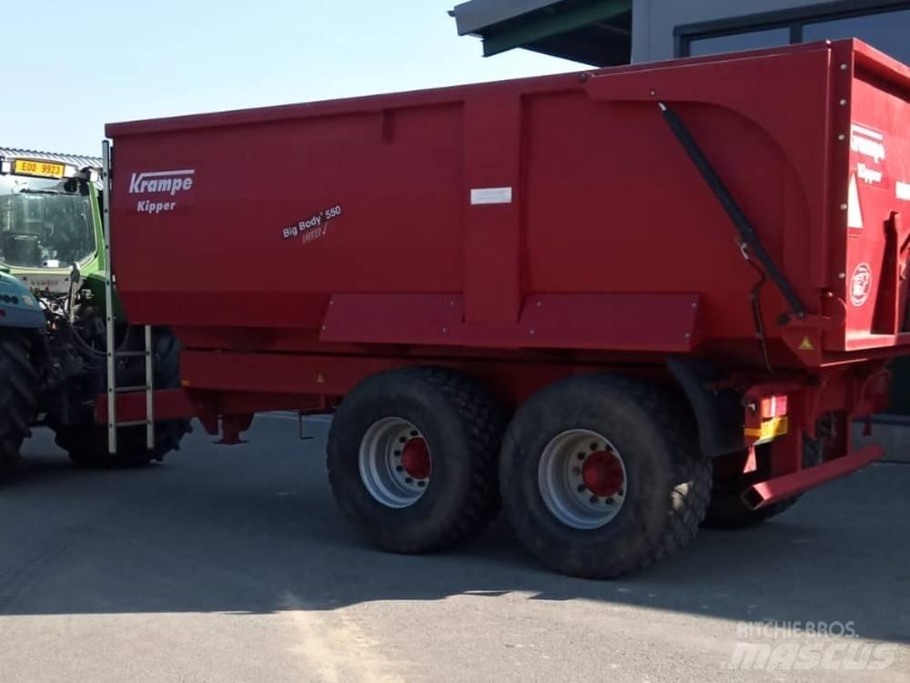 Krampe Big Body 550 Valníkové návesy/Návesy sa sklápacím bočnicami