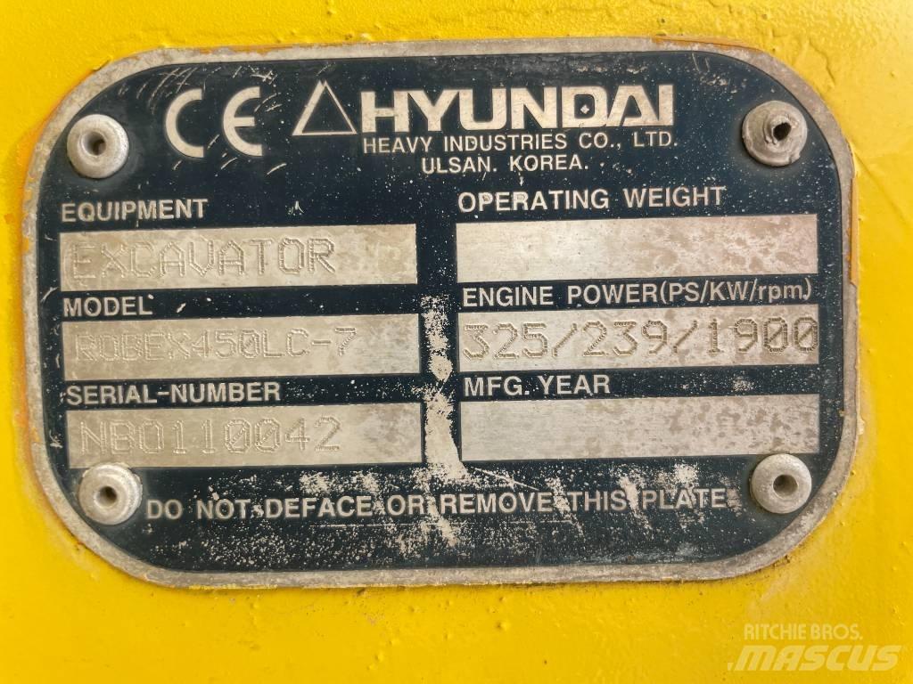 Hyundai R 450 LC-7 Pásové rýpadlá