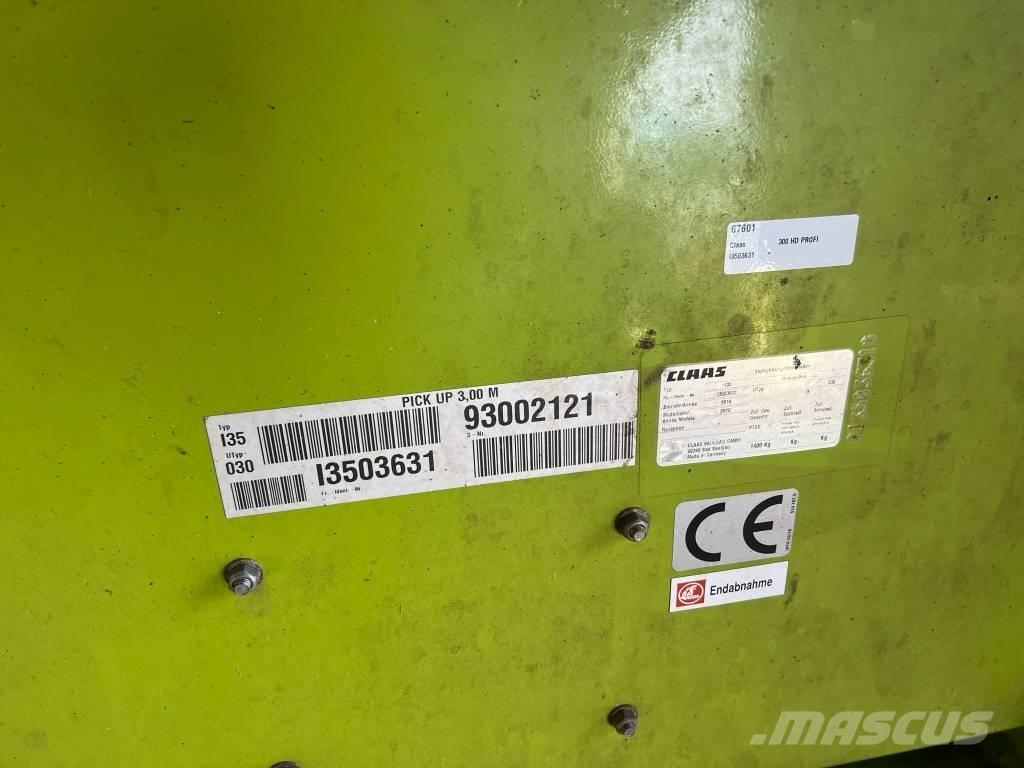 CLAAS PU 300 HD Stroje na zber krmovín-príslušenstvo