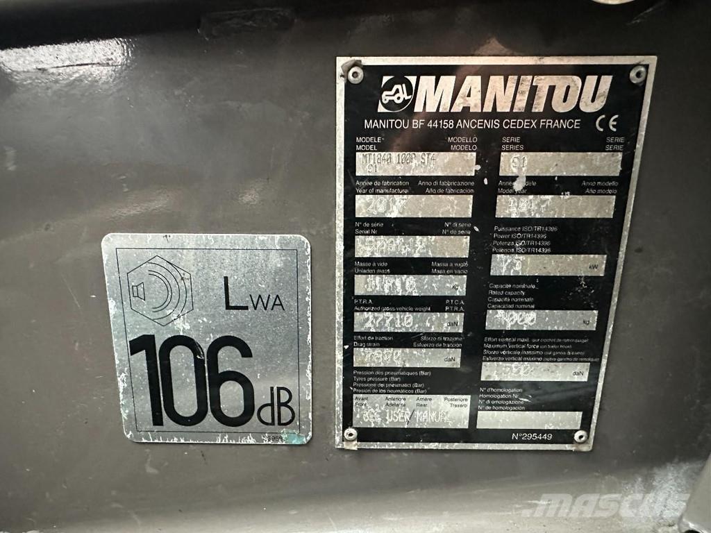 Manitou MT 1840 Teleskopické manipulátory