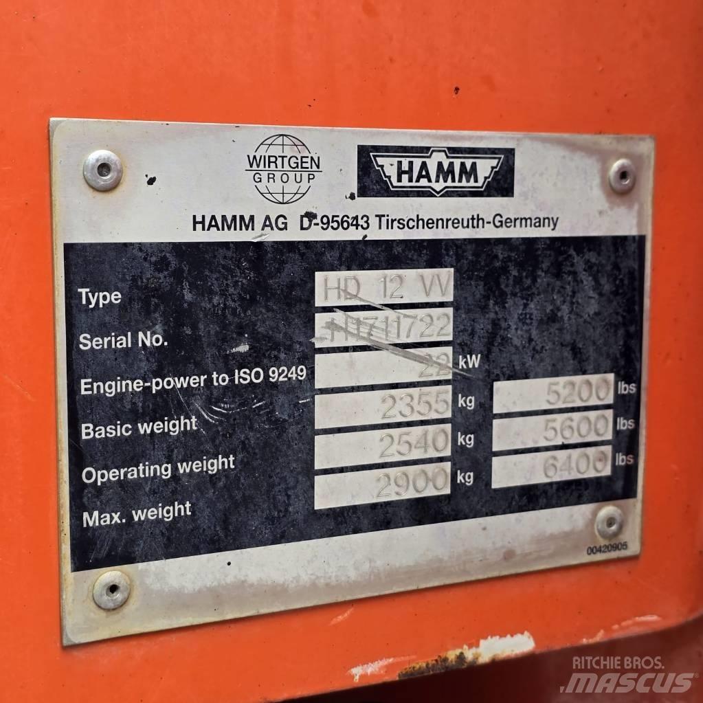 Hamm HD 12 VV Tandemové valce