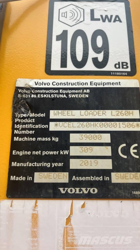 Volvo L260H Kolesové nakladače