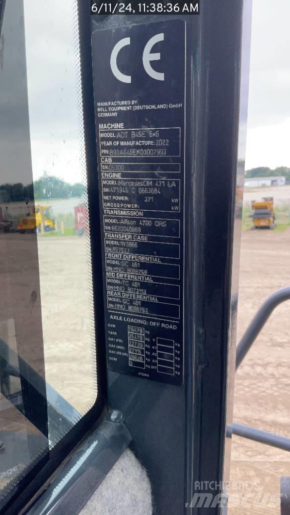 Bell B45E Kĺbové nákladné autá