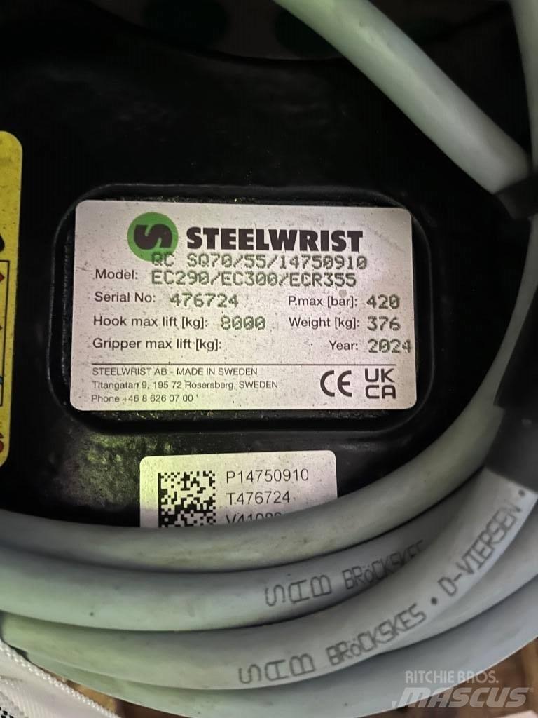 Steelwrist S70 Rýchlospojky