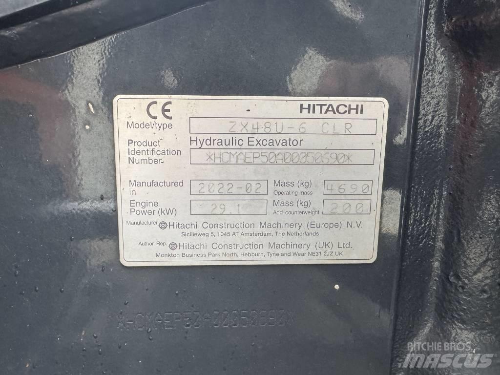 Hitachi ZX 48 U-6 Mini rýpadlá < 7t