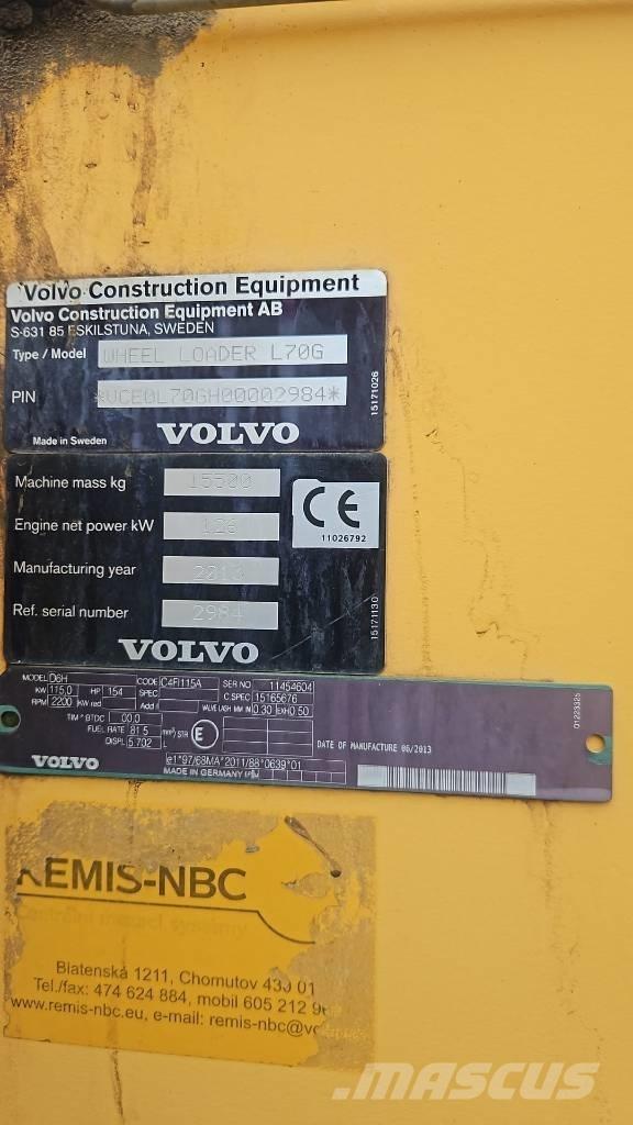 Volvo L 70 G Kolesové nakladače