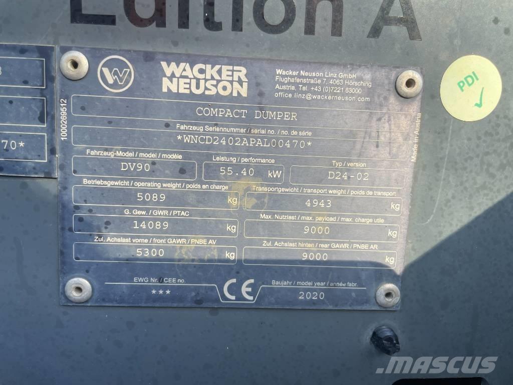 Wacker Neuson DV 90 Stavebné sklápače