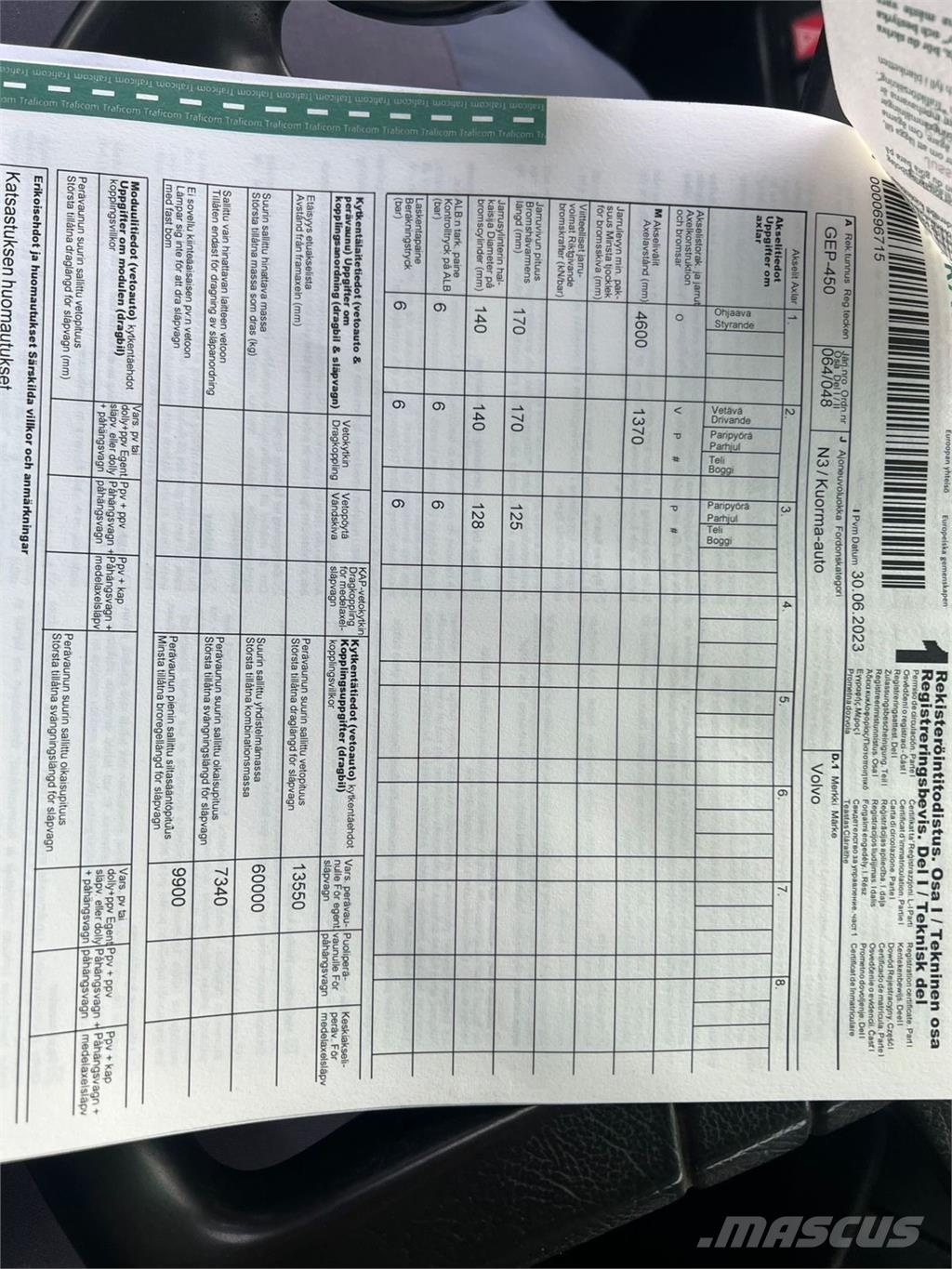 Volvo FH12 6X2 Lanový nosič kontajnerov