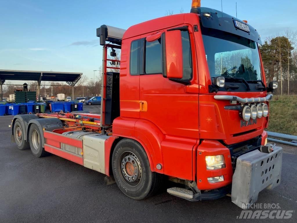 MAN TGS 26.460 LL Hákový nosič kontajnerov