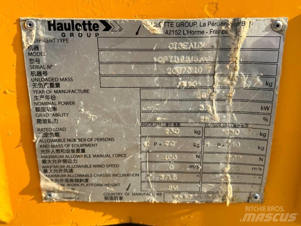 Haulotte OPTIMUM 8 Nožnicové zdvíhacie plošiny