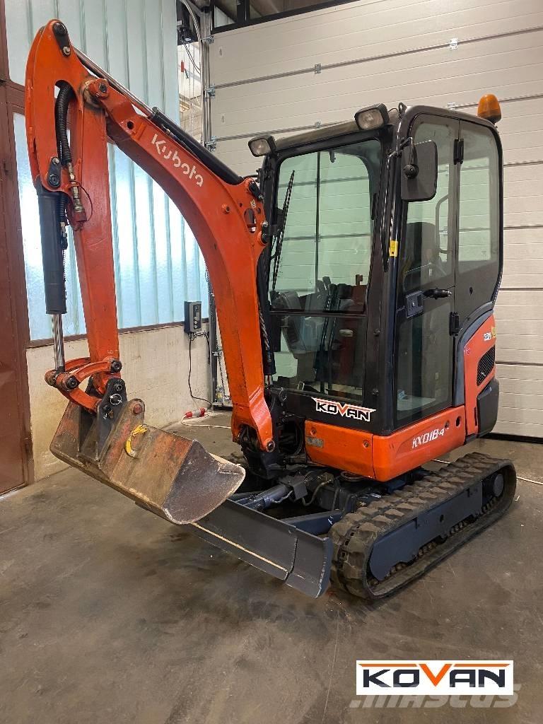 Kubota KX 018-4 Mini rýpadlá < 7t