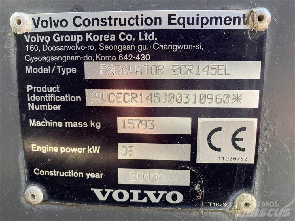 Volvo ECR145EL Pásové rýpadlá