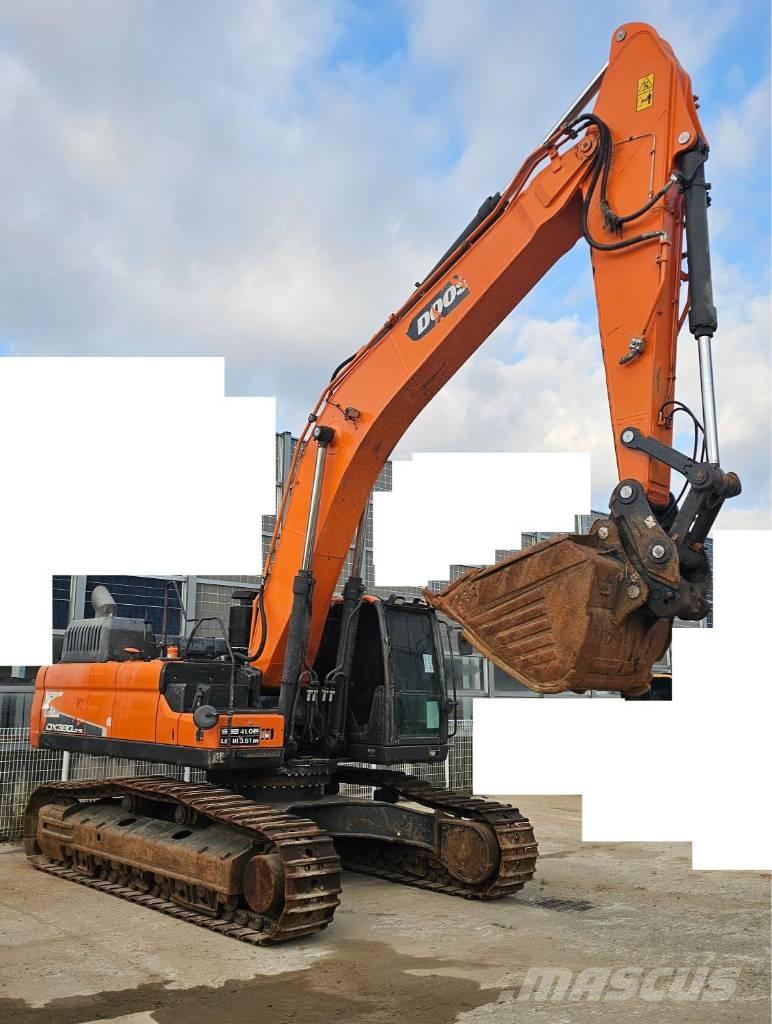 Doosan DX 380 LL-5 Pásové rýpadlá