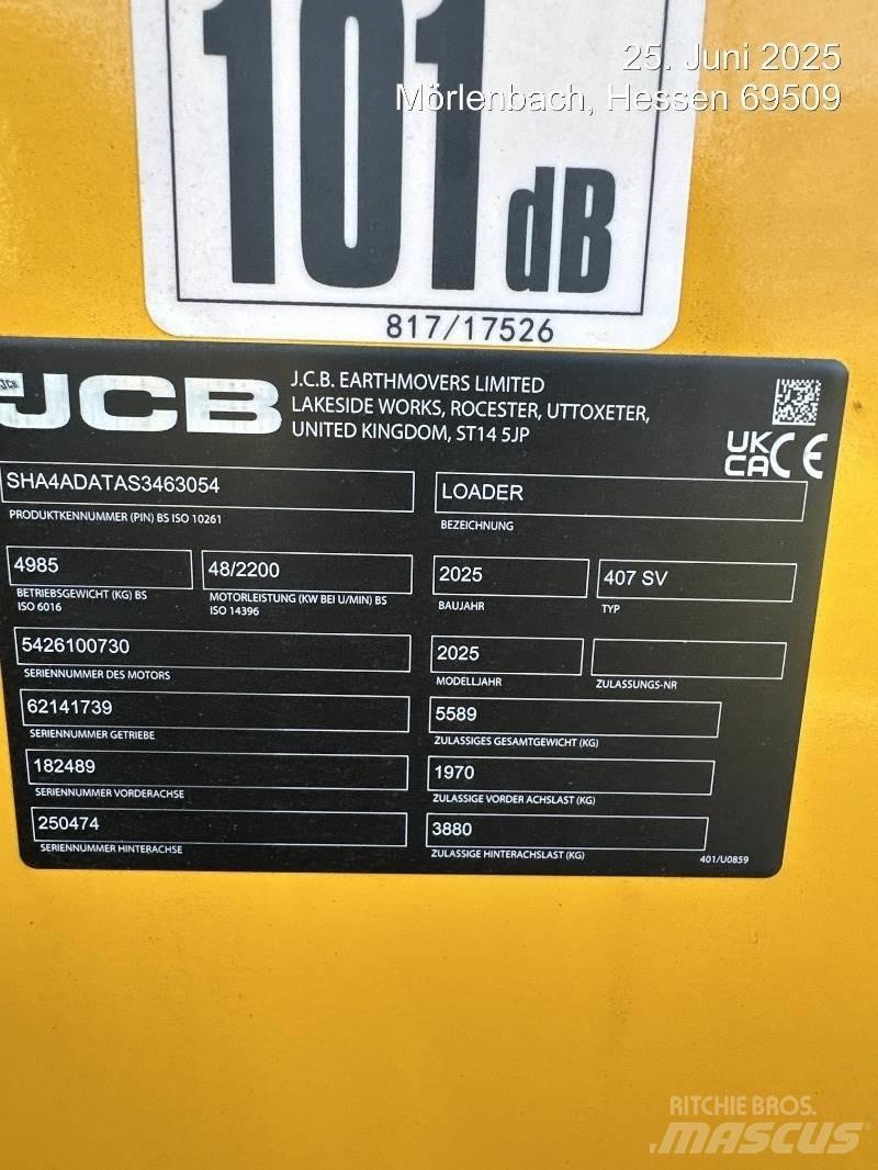 JCB 407 Kolesové nakladače