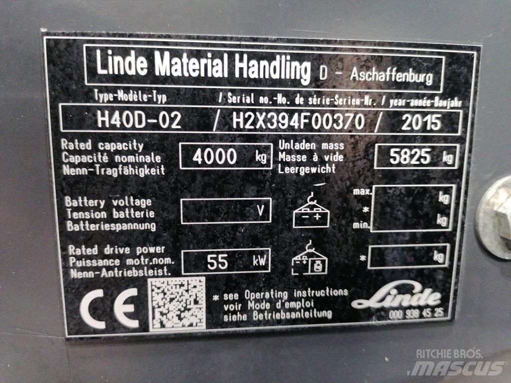 Linde H40D-02 Dieselové vozíky