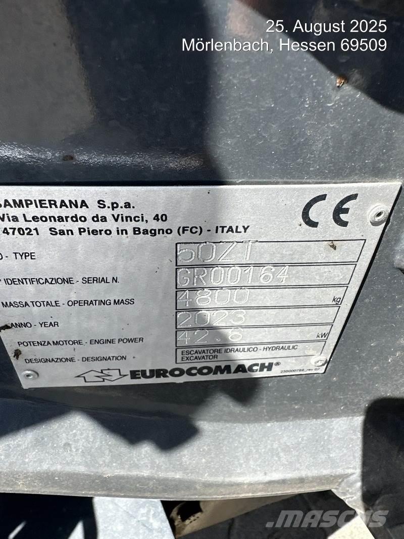 Eurocomach 50ZT Mini rýpadlá < 7t