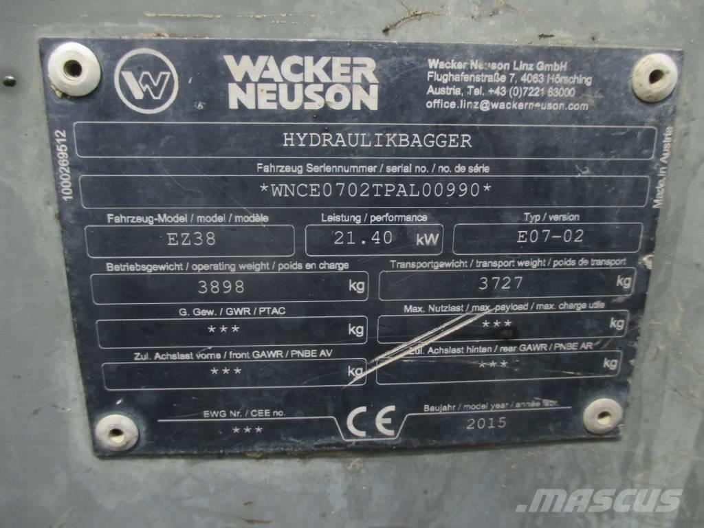 Wacker Neuson EZ 38 Pásové rýpadlá