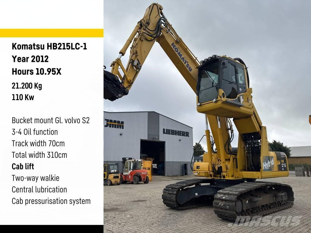 Komatsu HB215LC-1 Stroje pre manipuláciu s odpadom