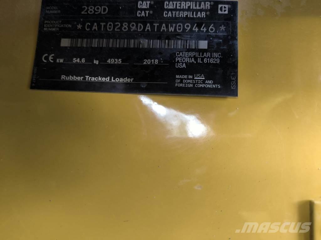CAT 289D HF XPS Šmykom riadené nakladače