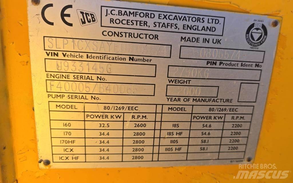 JCB 1 CX Rýpadlo-nakladače