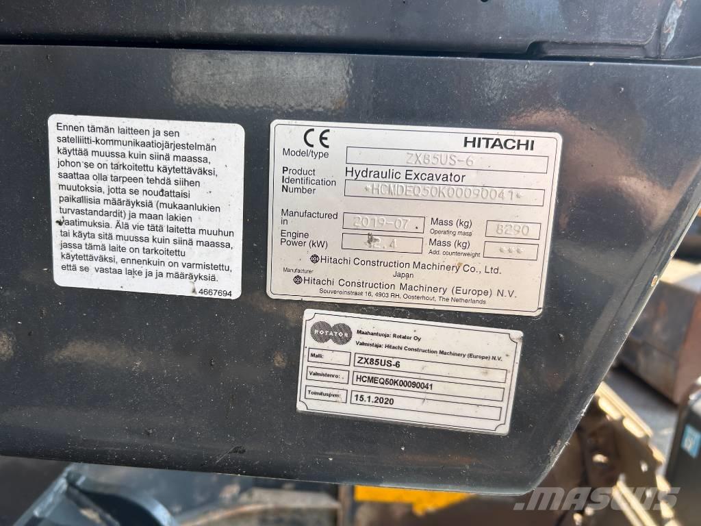 Hitachi ZX85US-6 BL Midi rýpadlá 7 t - 12 t