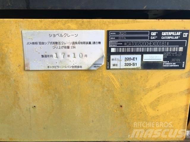 CAT 320-07A Pásové rýpadlá