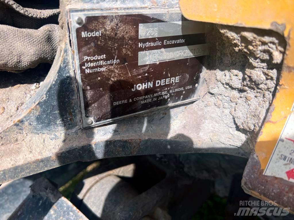John Deere 26G Mini rýpadlá < 7t