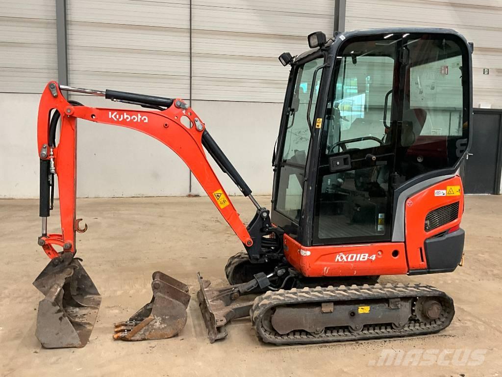 Kubota KX 018-4 Mini rýpadlá < 7t