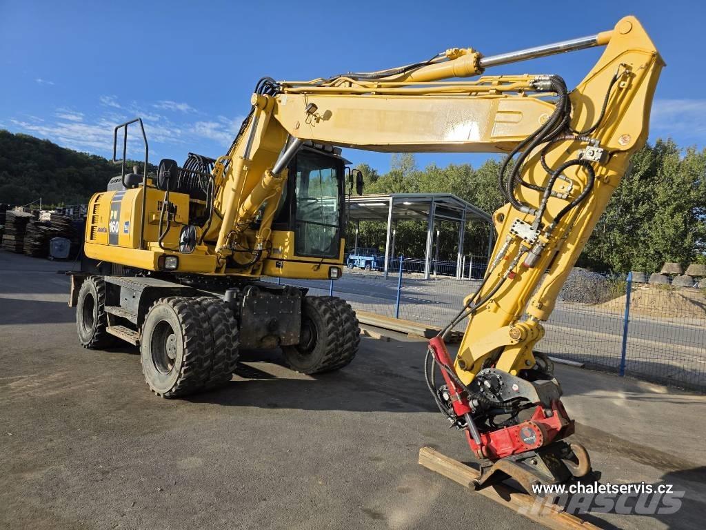 Komatsu PW 160 Kolesové rýpadlá