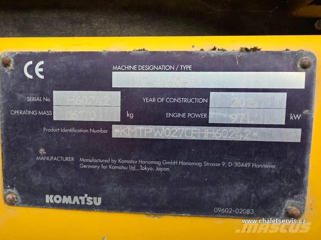 Komatsu PW 160 Kolesové rýpadlá