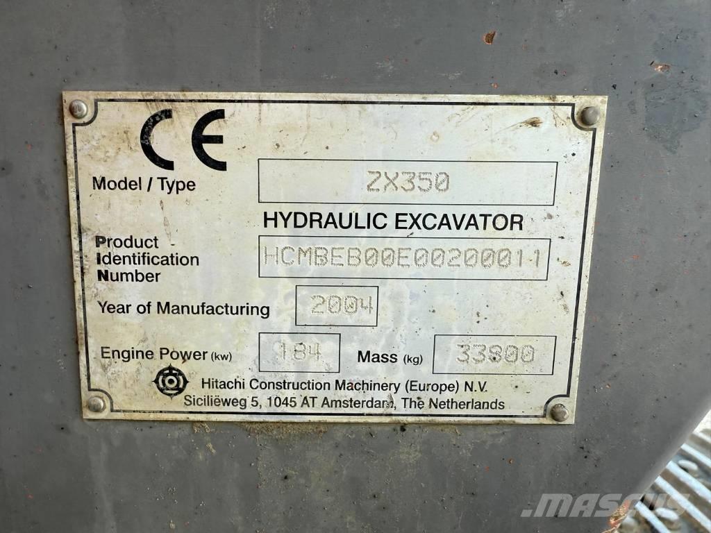 Hitachi ZX 350 Pásové rýpadlá