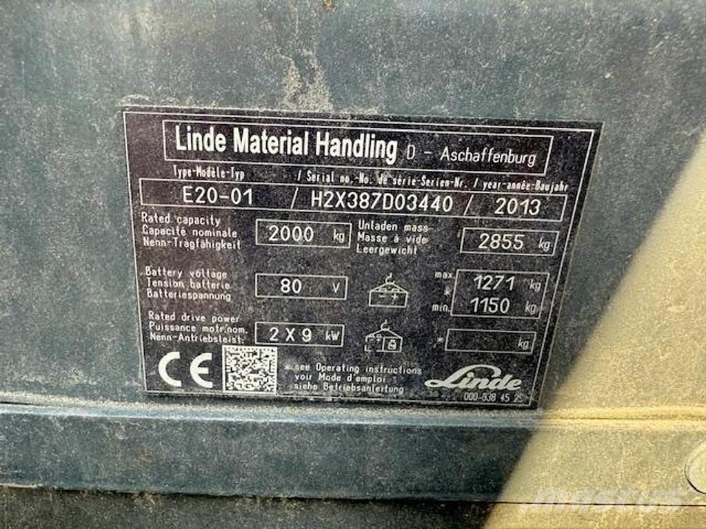 Linde E20-01 Akumulátorové vozíky