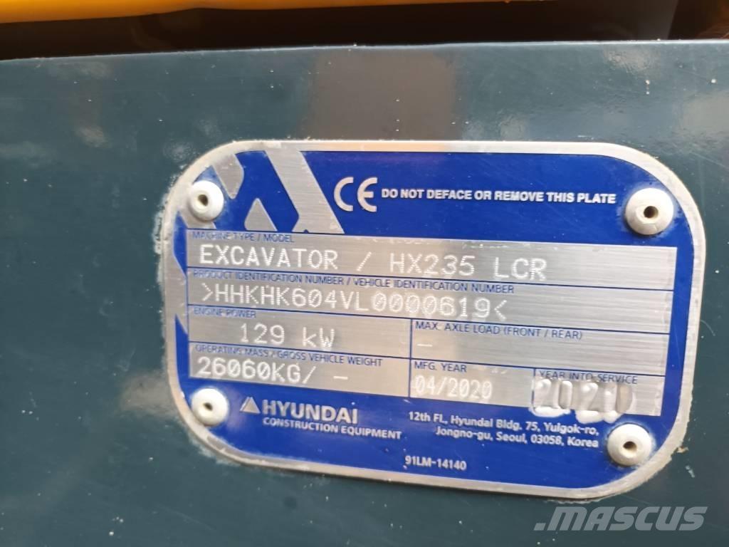 Hyundai HX 235 LCR Pásové rýpadlá