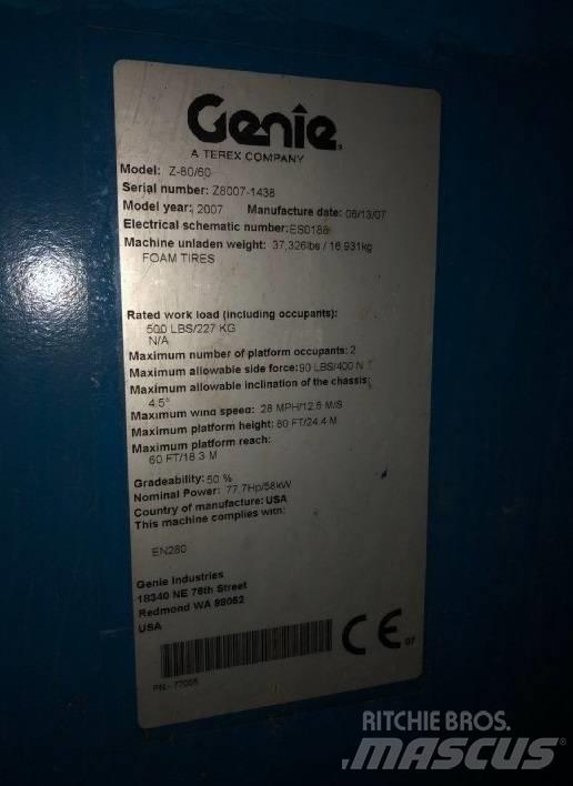 Genie Z 80/60 Kĺbové plošiny