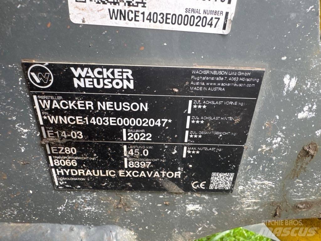Wacker Neuson EZ80 Pásové rýpadlá
