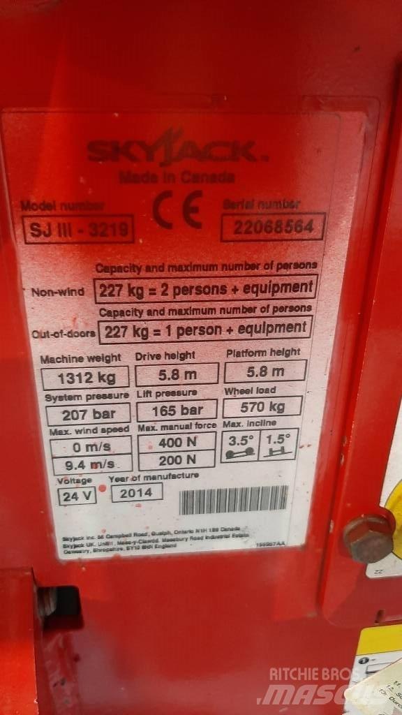 SkyJack SJIII 3219 Nožnicové zdvíhacie plošiny