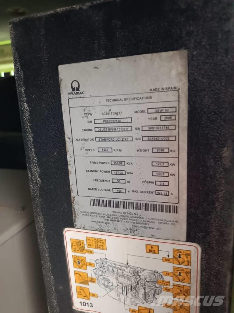 Pramac GSW 160 Naftové generátory