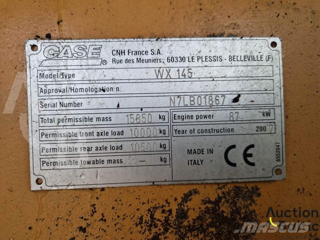 CASE WX 145 Kolesové rýpadlá