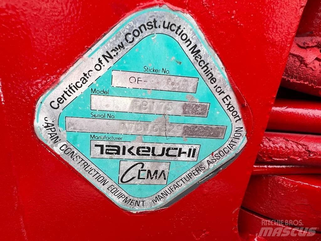 Takeuchi TB175 Midi rýpadlá 7 t - 12 t