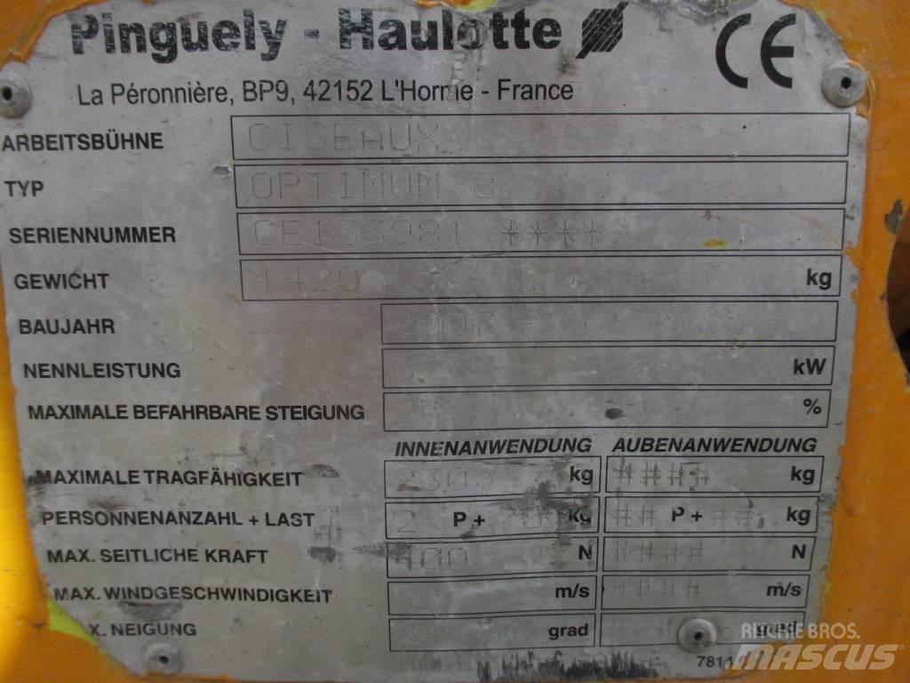 Haulotte Optimum  8 Nožnicové zdvíhacie plošiny