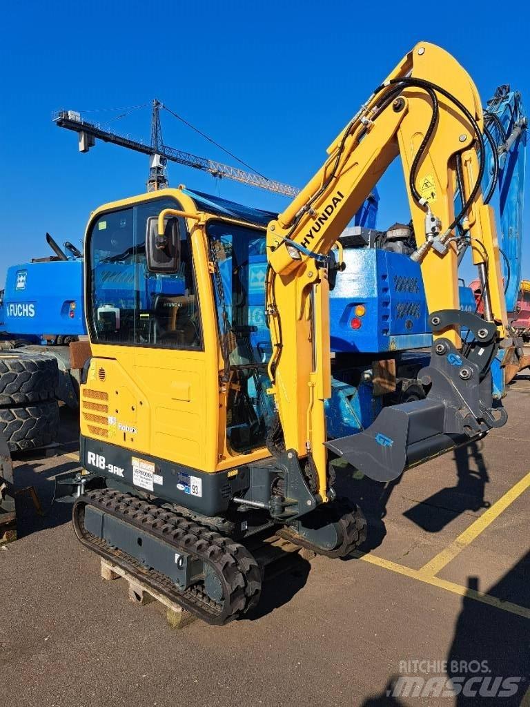 Hyundai R18-9AK Mini rýpadlá < 7t