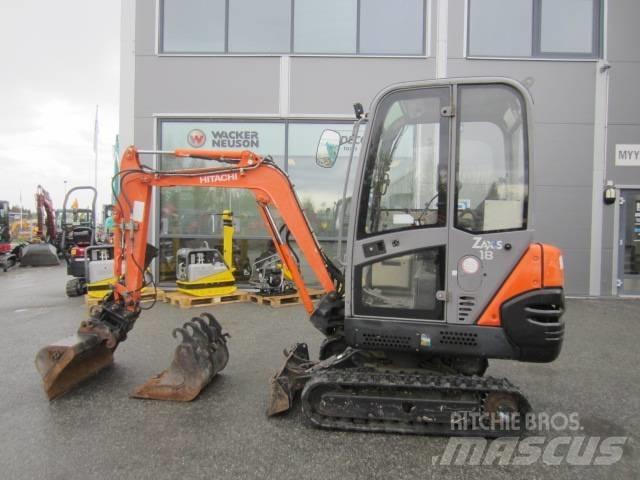 Hitachi ZX 18 Mini rýpadlá < 7t
