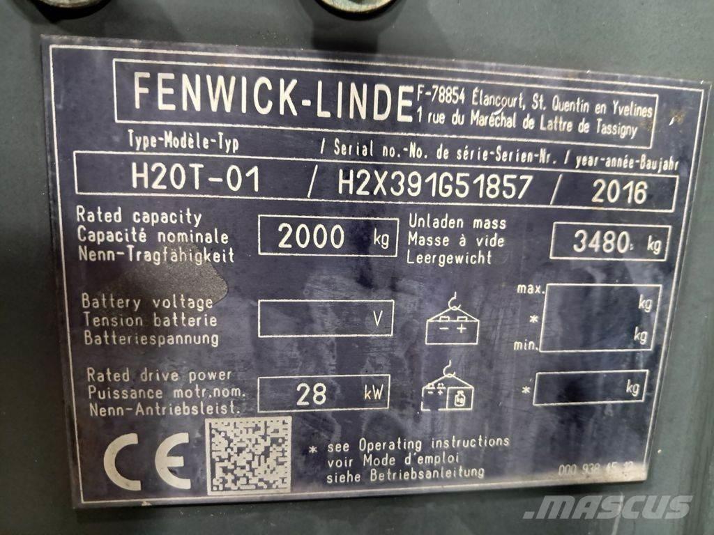 Linde H20T-01 LPG vozíky