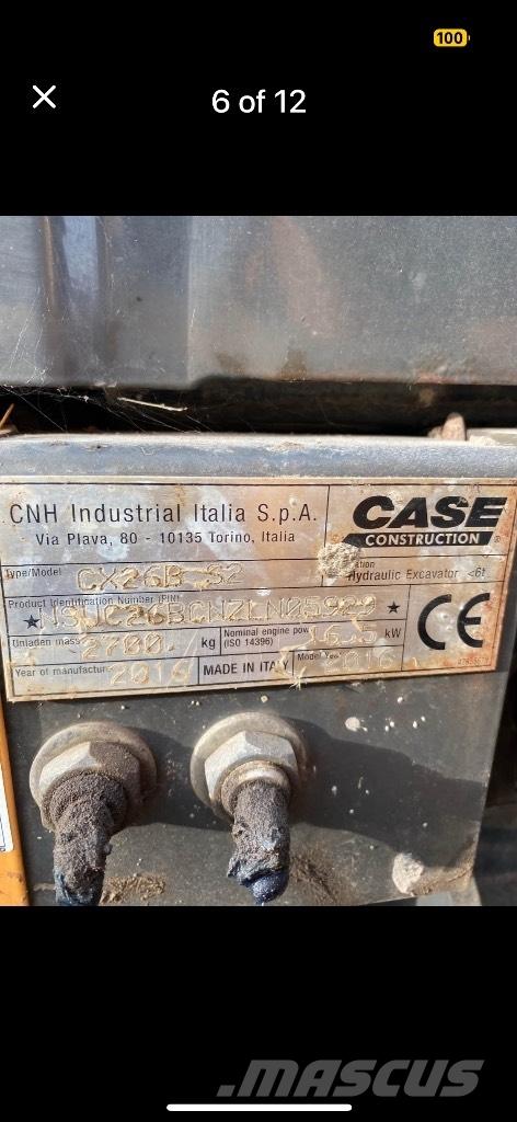 CASE CX 26 B ZTS Mini rýpadlá < 7t