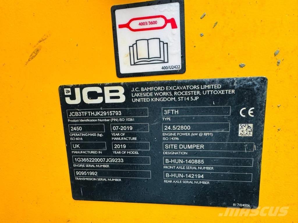 JCB 3 FTH Stavebné sklápače