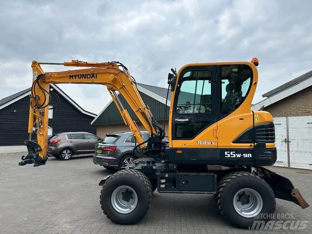 Hyundai 55W-9A Kolesové rýpadlá