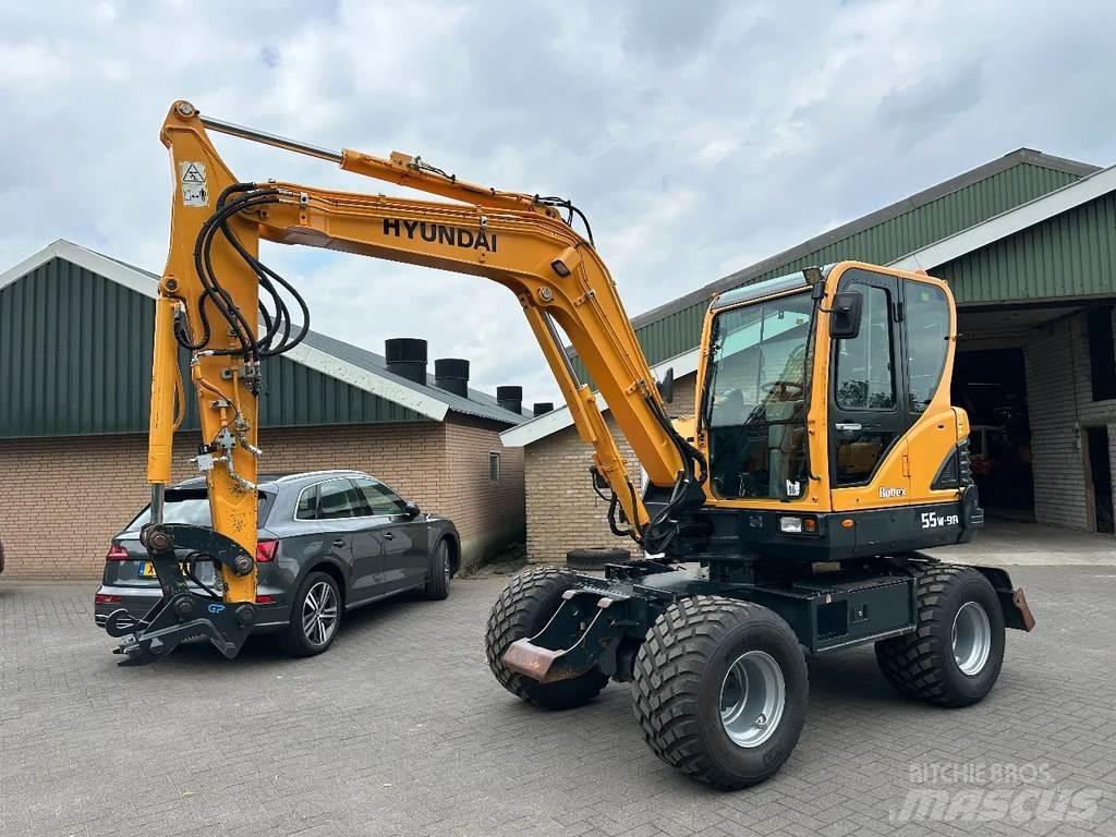 Hyundai 55W-9A Kolesové rýpadlá