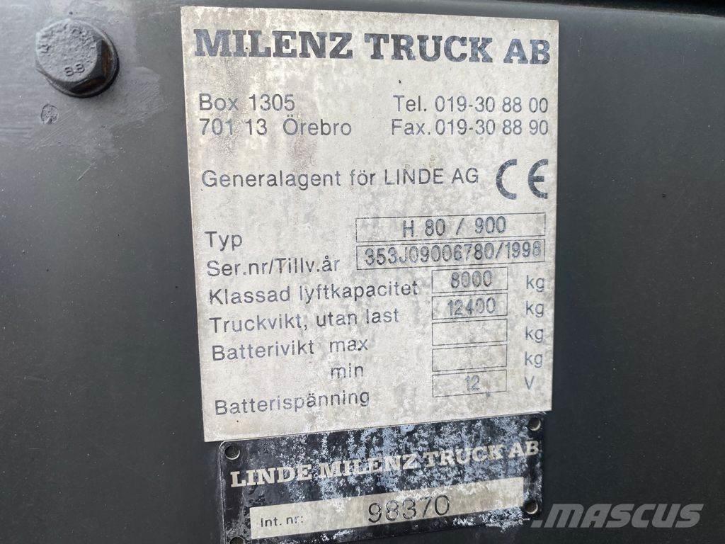 Linde H80D/900 Dieselové vozíky