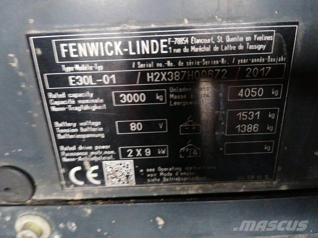 Linde E30L-01 Akumulátorové vozíky