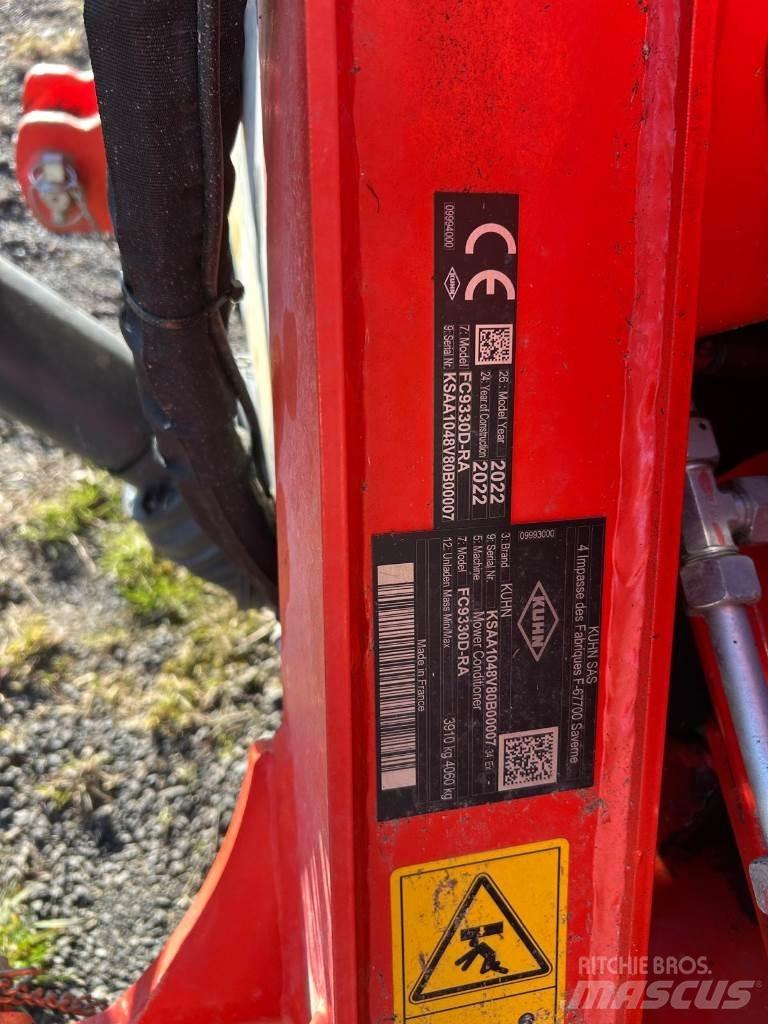Kuhn FC 9330 D-RA Kosačky namontované a ťahané